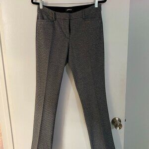 Elegant Express Columnist black and gray textured look slacks